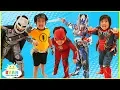 Download Kids Costume Runway Show Pretend Play with Disney Superheroes, Pj Masks, Rusty Rivets! mp4 3gp mp3 videos - waplic