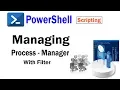 9 - Manage and filter process manager using powerShell in Hindi