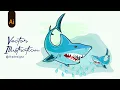 Adobe Illustrator Fish Sketch in Stunning Vector Illustration using Pen Tool How to trace Vector