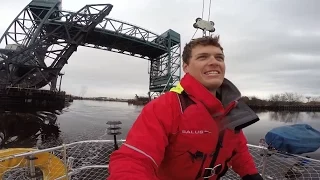 Sailboat Traveling The Intracoastal Waterway