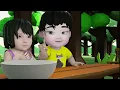 Download Lagu Makan Jangan Bersuara - Bintang Yukio \u0026 Gemintang Misaki | Official Music Video - Animasi Lagu Anak