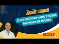 Jquery Slide Effects and Toggle