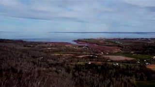 Aerial Video The Look Off Annapolis Valley Nova Scotia 