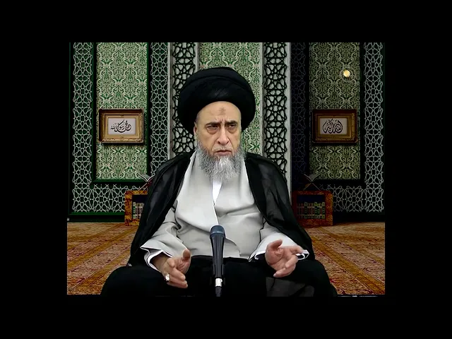 ⁣اذا توفي المؤمن يقرأ عنده القران وتطبق عيناه وترسل يداه ورجلاه ويغطى بثوب/السيد صباح شبر