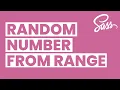 Generate Random Number from Min Max Range in SASS SCSS SASS Custom Random Function