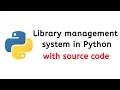 Library management system with python tkinter python