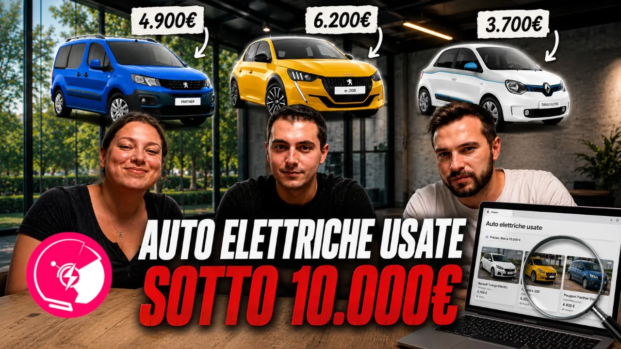 Elettriche usate sotto i 10.000 euro: tre alternative tra città e famiglia