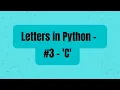 Make the letter C in Turtle