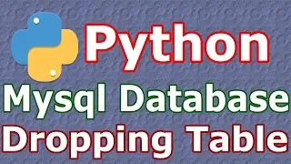 Python Mysql Database Dropping Tables