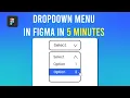Interactive Dropdown Menu in Figma Hover Effects Prototyping 5 Minute Tutorial
