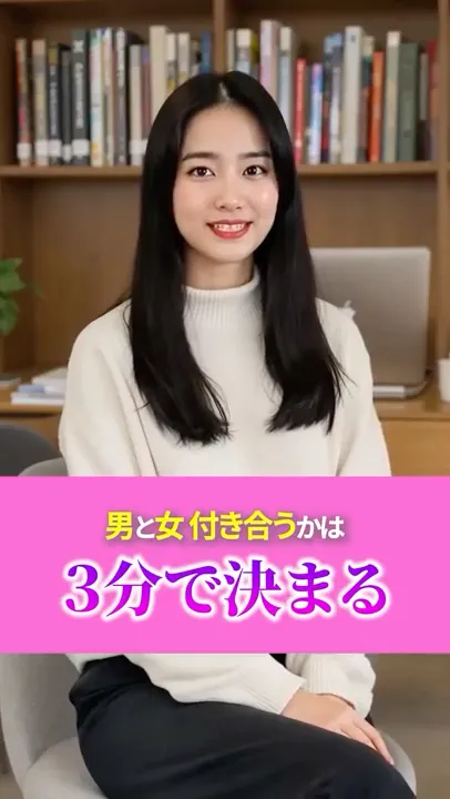 ㉒「男女の出逢いは“最初の3分”で決まってる。思わせぶりに見える態度も、ほとんど脈なし…。あなたは“追いかけられる側”になれてますか?」#恋愛心理 #婚活女子 #アラフォー婚活