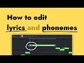 ACE Studio Tutorial How to edit and phonemes