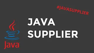 Java Supplier - Built-in Functional Interfaces