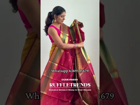 Banarasi Katan Silk | SAREE PRICE-1499 |SAREE CODE-RS834 |WA-6369545679|https://ruffletrends.com