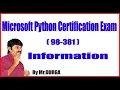 Microsoft Python Certification 98-381 Information by DURGA