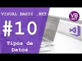 Curso de Visual Basic NET 10 Tipos de datos