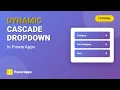 Stop using broken dropdowns Create dynamic cascaded dropdowns in PowerApps beginner-friendly
