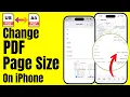 How to Change PDF Page Size to Fit A4 or US Latter on iPhone Resize to A4