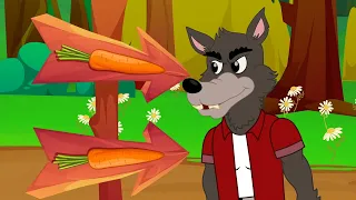 O lobo Mau e os Tres Coelhinhos Conto Desenho Animado Infantil OsAmiguinhosContoseHistorinhas