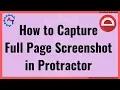 Protractor Tutorial 49 - How to capture Full Page Screenshot in Protractor Take Screenshot