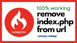 CodeIgniter Remove index php From URL 100 Working Use htaccess to remove index php from URL