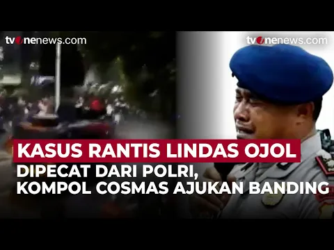 Kompol Cosmas Ajukan Banding Usai Dipecat Gegara Lindas Ojol
