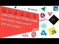 Diving into JavaScript source code - Math max and Math min JavaScript Interview 2025