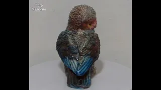 Многоцветная сова - Фигурка ручной работы с росписью!
