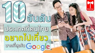 ประเทศใดที่คนไทยค้นหาข้อมูลมากที่สุดใน Google ปี 2019 และมีเหตุผลสำคัญอะไรบ้าง