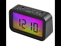 The Onn Digital Alarm Clock Radio Ombre Color Changing Display Instructions And Review