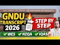 How To Apply Transcript From GNDU 2026 Fees Documents WES Guide Step-by-Step Process