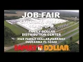 Family Dollar Distribution Center Job Fair in Marianna Florida 7-14-18