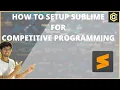 Sublime setup for competitive programming City Coder