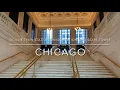 4K Downtown Chicago IL US - Ogilvie train station Union station and Sears tower