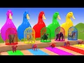 Download Lagu Long Slide Game With Cow Elephant Gorilla Hippopotamus Tiger 3d Animal Game Funny 3d Animals