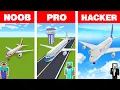 Download Lagu Minecraft NOOB vs PRO vs HACKER: AIR PLANE HOUSE BUILD CHALLENGE in Minecraft Animation