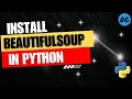 Install Beautiful Soup on Mac Python Install Beautiful Soup in Mac Python3 BeautifulSoup