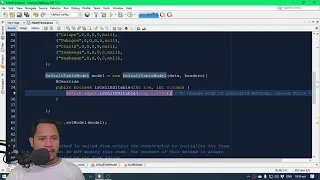 Table Events Implementation