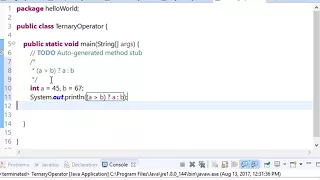 33 ternary operator in java