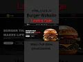 How to Create Burger Website Using HTML CSS Fast Code