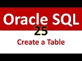 Oracle SQL Developer Tutorial For Beginners 25 - Create a Table
