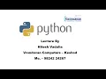 Python Unit 2 Part 1