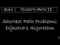 Discrete Math II - 10 6 1 Shortest Path Problems