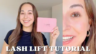 AT HOME LASH LIFT TUTORIAL WITH LUXE COSMETICS LASH LIFT KIT UPDATED TUTORIAL