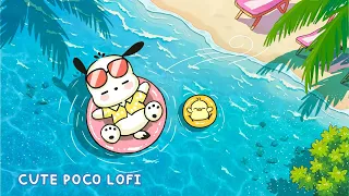 Summer Float Vibes with Pochacco Chill Lofi Beats for a Relaxing Day by the Sea