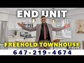 Freehold End Unit TownHome in Milton Homes in Milton Properties in Milton 3 Bedroom Townhome
