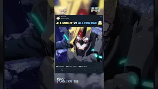 ALL MIGHT Vs ALL FOR ONE Round 3 MHA Season 8 Edit Amv Mha Anime  ALL MIGHT Vs ALL FOR ONE Round 3 MHA Season 8 Edit Amv Mha Anime