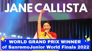 jane callista yodeling girl world grand prix winner of sanremojunior world finals 2022 italy