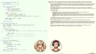 Split Array Largest Sum Dynamic Programming vs Binary Search Podcast for Tech Interviews