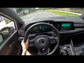 THE MK8 GOLF R IS INSANE POV Drive and pops bangs